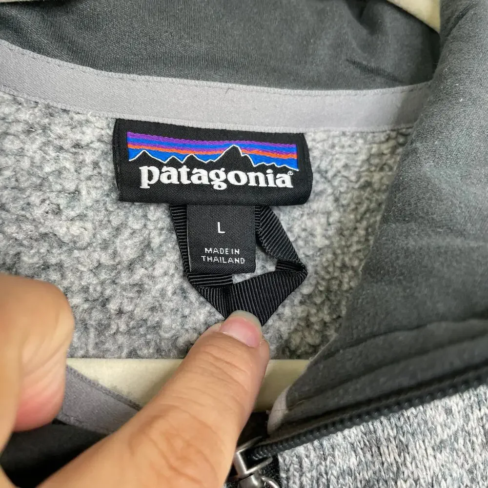 Patagonia Better Sweater gray quarter zip pullover sweater Men's Large